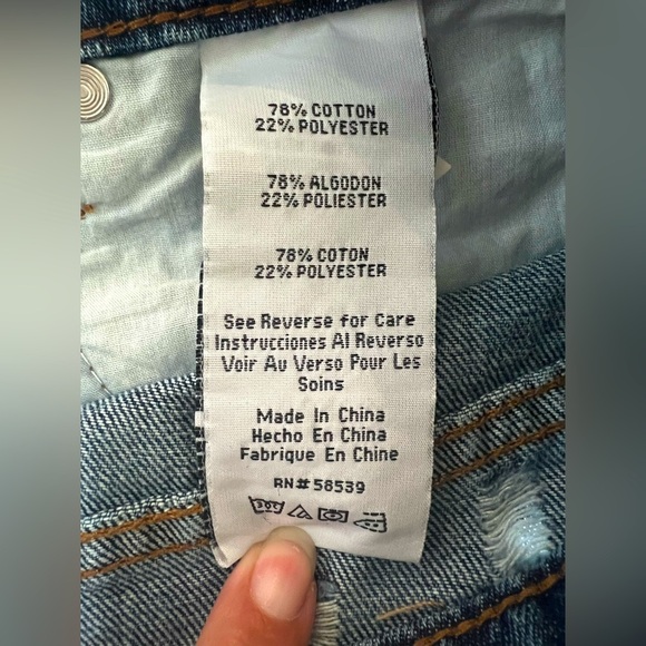 STS Blue Messy Fray Hem Denim Jean Shorts size 28 - Picture 10 of 11